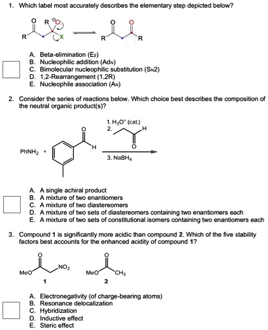 SOLVED: Which label most accurately describes the elementary step ...