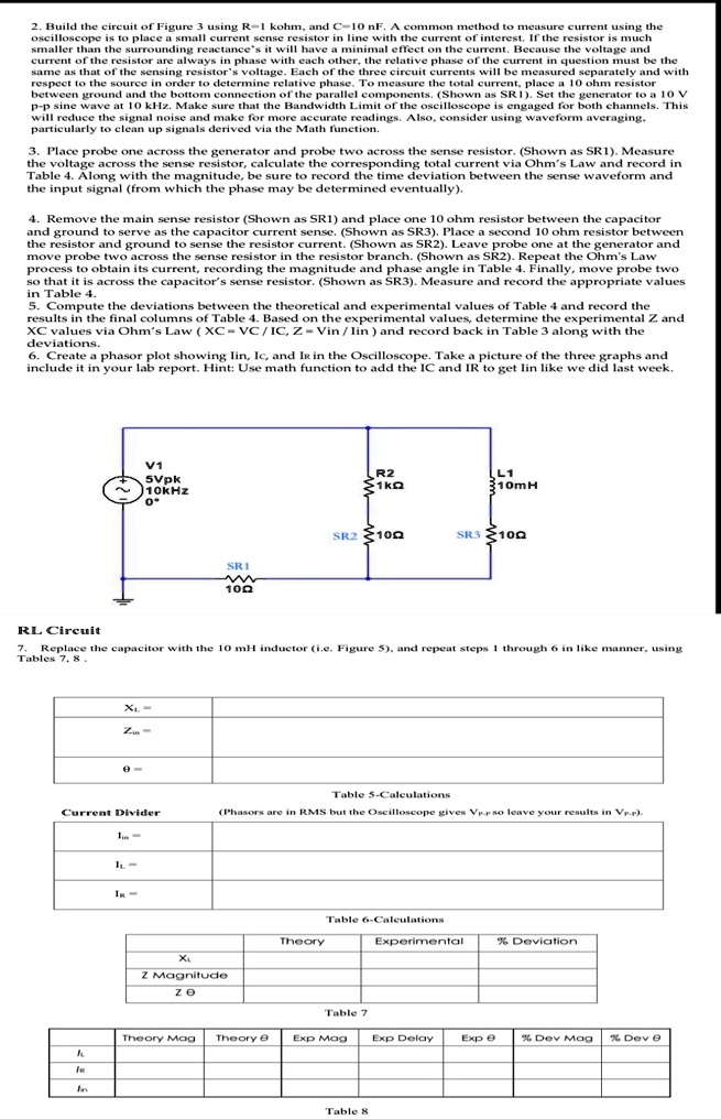 build the circuit of figure 3 using r1kohm and c10nf a common method to measure current using the oscilloscope is to place a small current sense resistor in line with the current of interest 09897