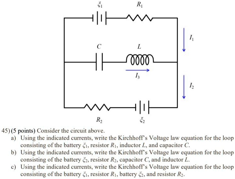 SOLVEDAl] Rz 45) (5 points) Consider the circuit above Using the
