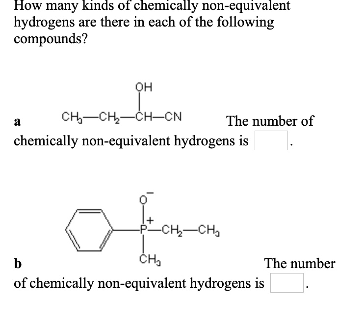 solved-how-many-kinds-of-chemically-non-equivalent-hydrogens-are-there