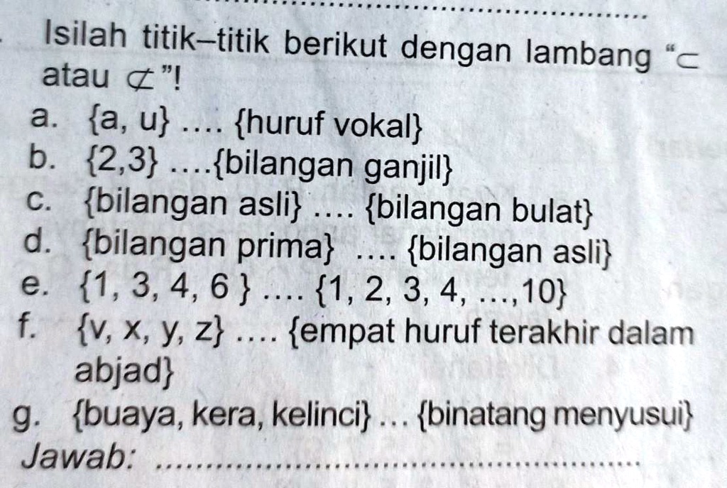 SOLVED: Berapa Hasilny???........... . Isilah Titik-titik Berikut ...