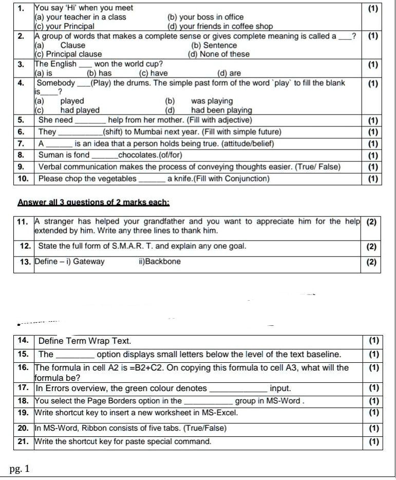 answer these questions only if you know you say hi when you meet your teacher in a class your boss in office your principal your friendsin coftee shop group of words that makes a complete  21702