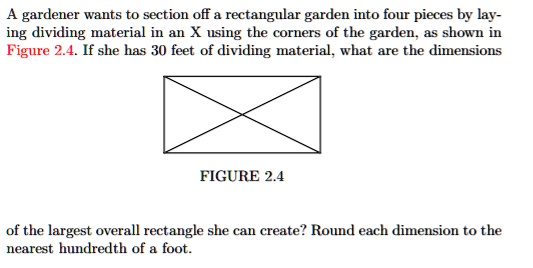A Gardener Wants To Divide A Square Piece