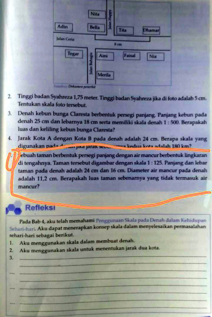 SOLVED: Kedua Kota Adalah 180 Km? Sebuah Taman Berbentuk Persegi ...