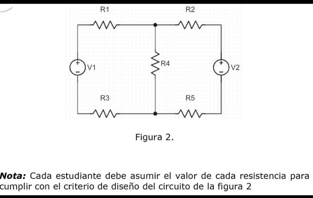 SOLVED: El circuito de la figura 2 es un circuito con 2 mallas y nodos
