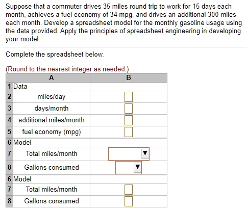 SOLVED: Suppose that a commuter drives 35 miles round trip to work for