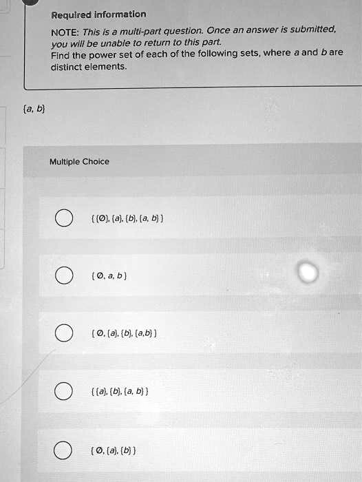 SOLVED: Required Information NOTE: This I5 Multi-part Question: Once An ...