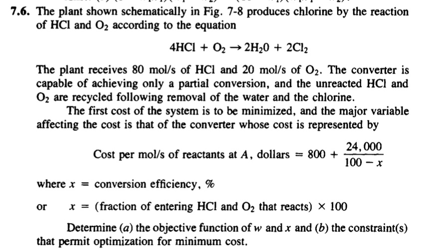 SOLVED: 7.6. The plant shown schematically in Fig. 7-8 produces ...