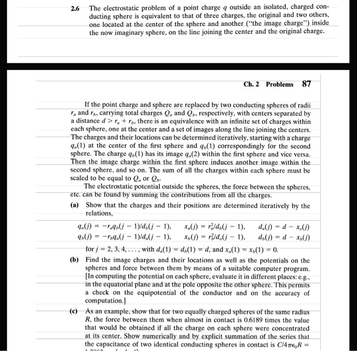 26the electrostatic problem of a point charge q outside an...
