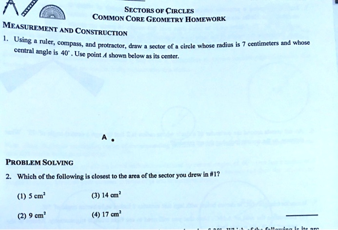 equations of circles common core geometry homework