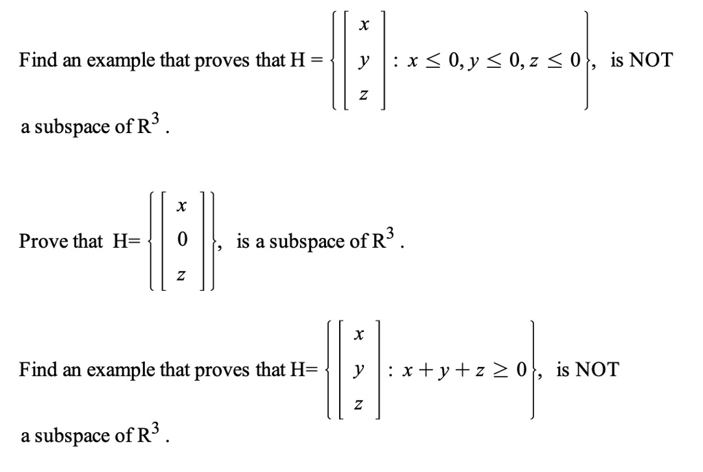 Solved Find An Example That Proves That H Y X