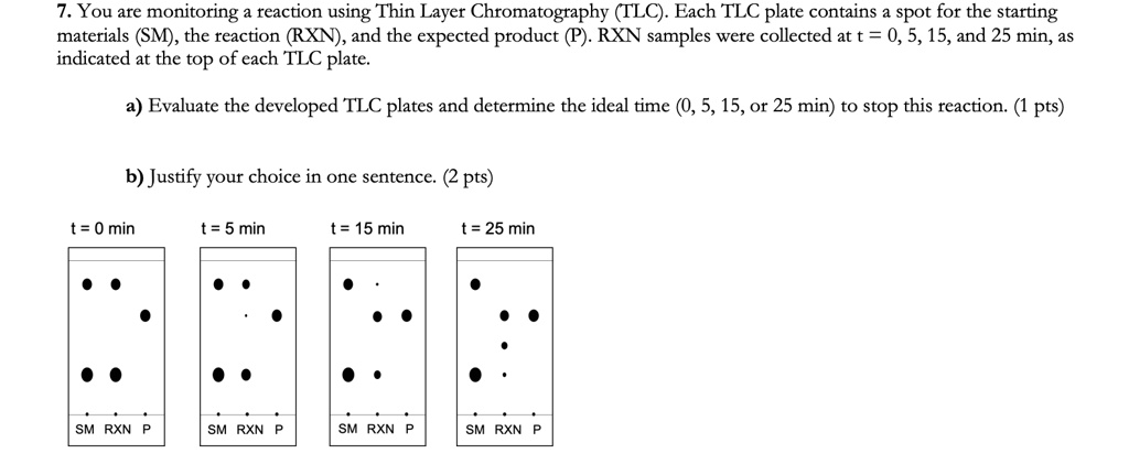 solved-you-are-monitoring-a-reaction-using-thin-layer-chromatography