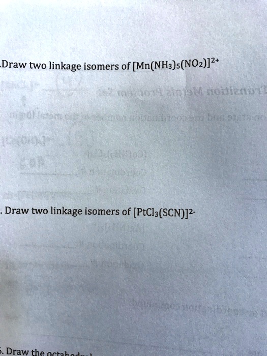 Solved Draw Two Linkage Isomers Of Mn Nh3 2 No2 2 519m Nomlizan Solved Draw Two Linkage Isomers Of Mn Nh3 2 No2 2 519m Nomlizan