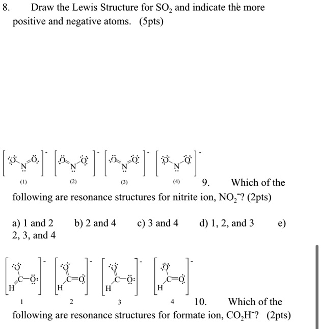 [GET ANSWER] draw the lewis structure for soz and indicate the more ...