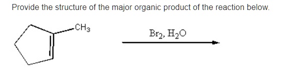 SOLVED: Provide The Structure Of The Major Organic Product Of The ...