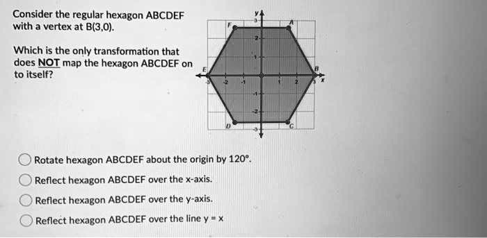 consider the regular hexagon abcdef with vertex at b30 which is the ...