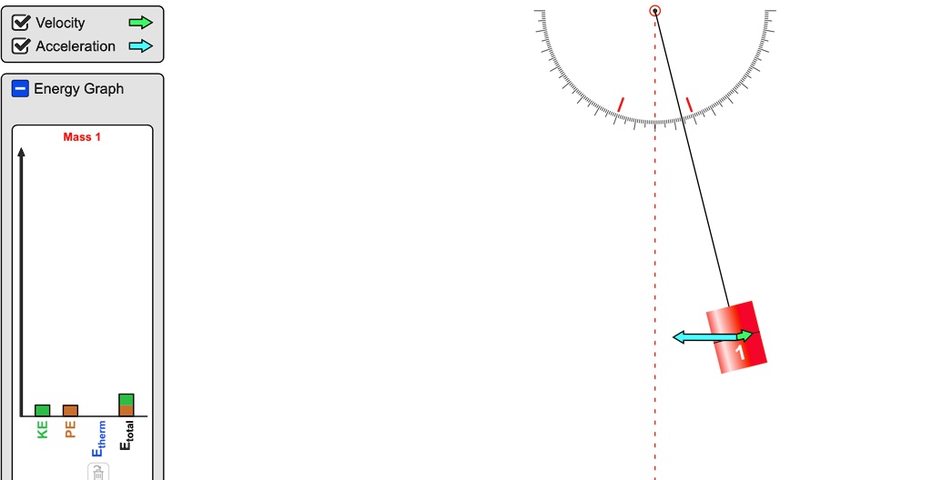 velocity acceleration energy graph mass 4 j 1 25668