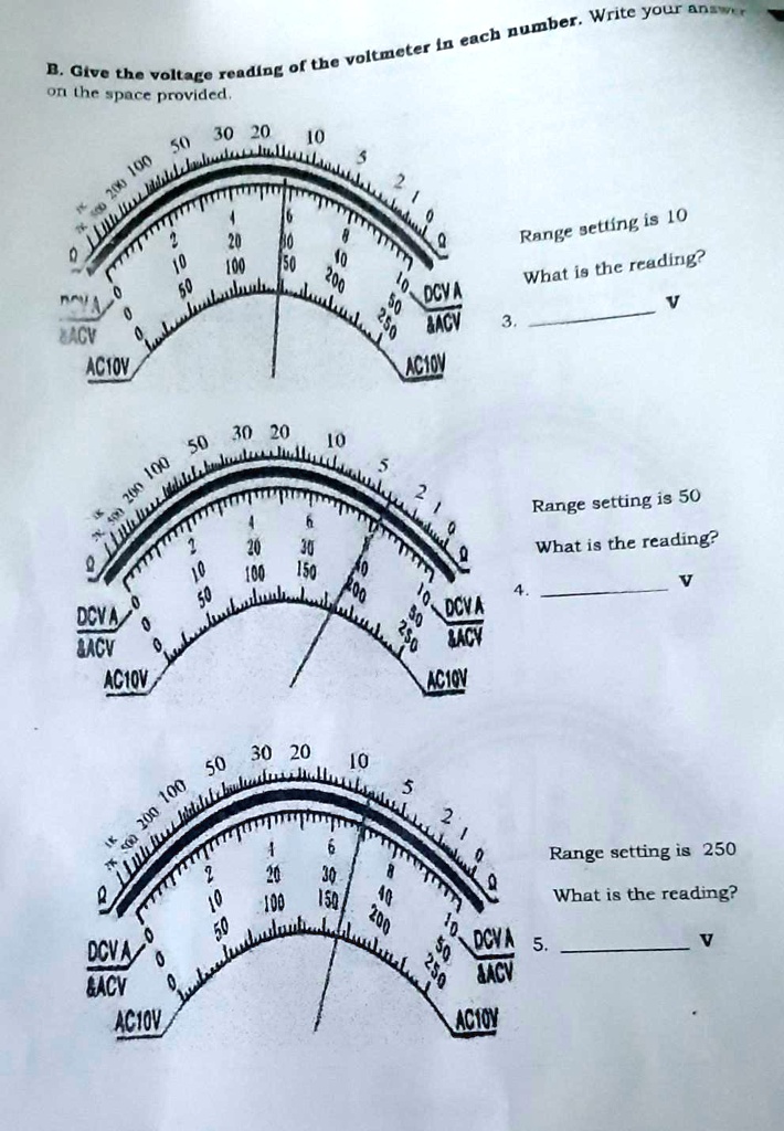 Range Setting Range setting is 10what is the reading3vrange settings is...