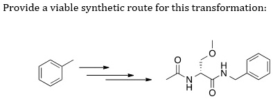 provide viable synthetic route for this transformation 14725