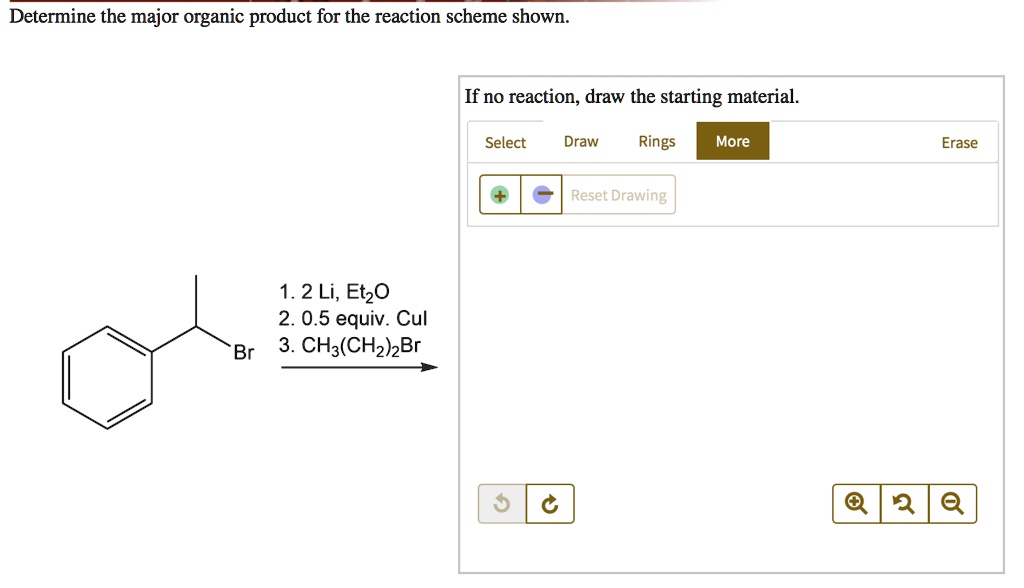 Determine the major organic product for the reaction … SolvedLib