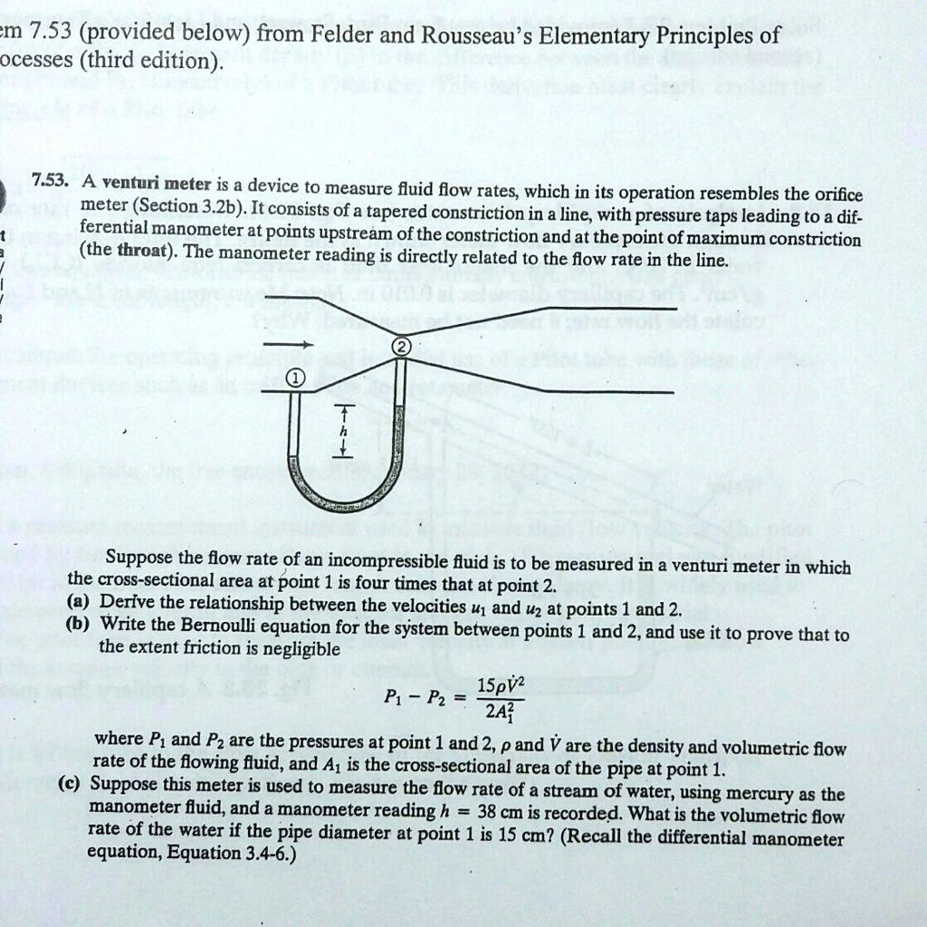 SOLVED: m 7.53 (provided below) from Felder and Rousseau's Elementary ...