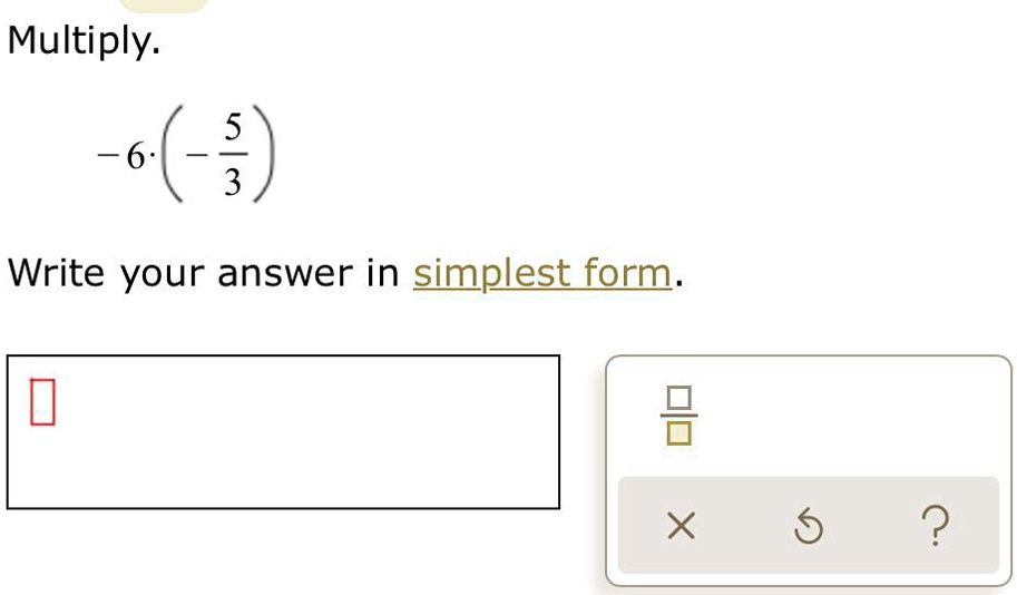 -6 ·( -(5)/(3) )