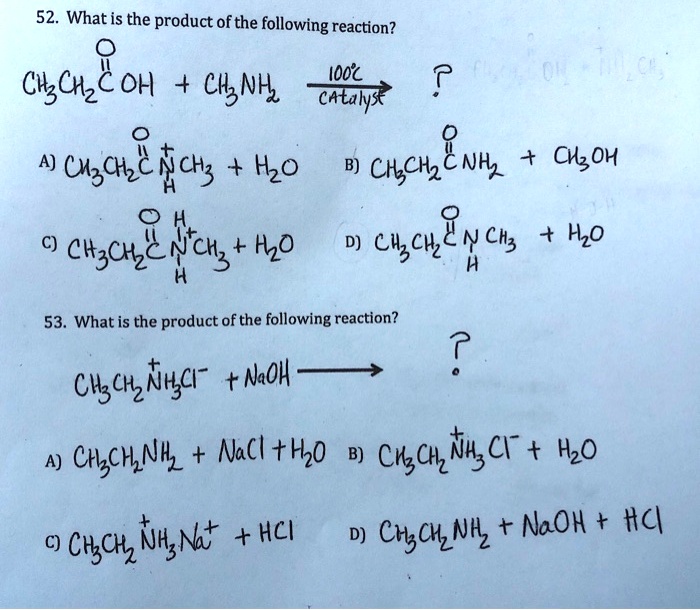 SOLVED: 52. What is the product of the following reaction? Cyclohexane ...