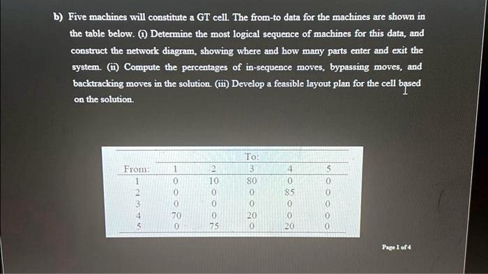 texts b five machines will constitute a gt cell the from to data for ...