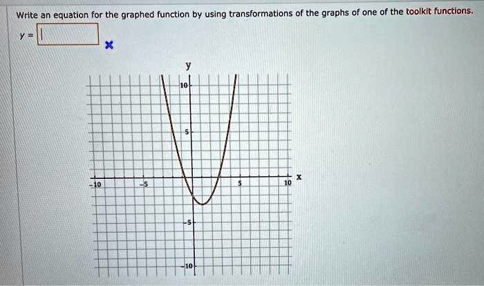 Solved Write An Equation For The Graphed Function By Using