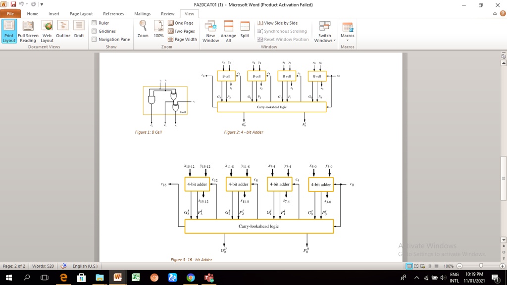 SOLVED: Problem 3: (a) Use four of the 16-bit carry-lookahead adders ...