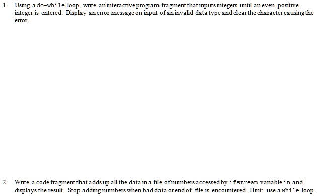 VIDEO solution: Using a do-while loop, write an interactive program ...