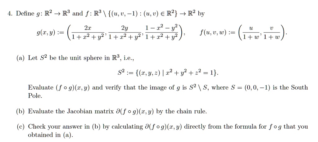 Solved Define G R2 4 R3 And F R3 U V 1 U V A R R By 21 2y 1 2 Y2 G T 9 F U W 1 22 Y2 1 22 Y2 1 22 Y2 Vi Y