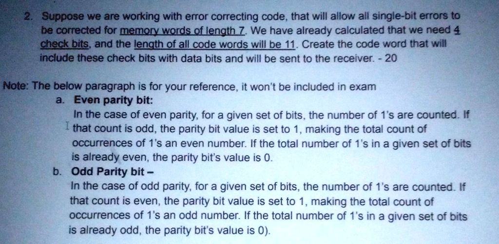 written assignment 4 barcodes and error correcting digits