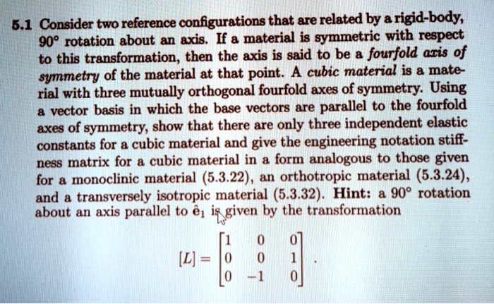5.1 Consider two reference configurations that are related...