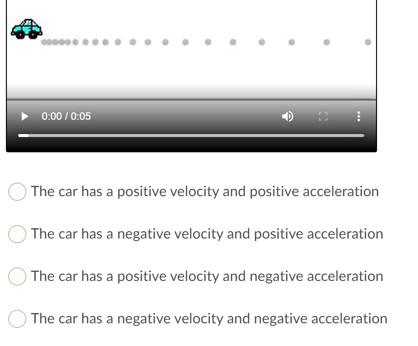 negative and positive acceleration