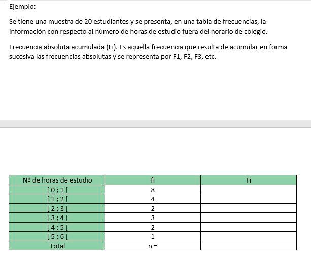 SOLVED: alguien me ayuda : ) Ejemplo: Se tiene una muestra de 20 ...