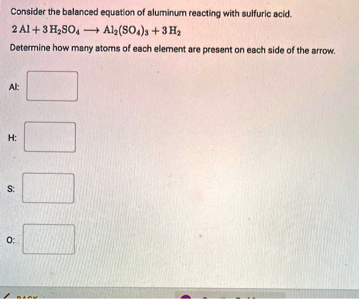 Aluminum And Sulfuric Acid Balanced Equation
