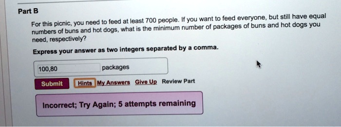 SOLVED: Part B To Feed At Least 700 People. If You Want To Feed ...