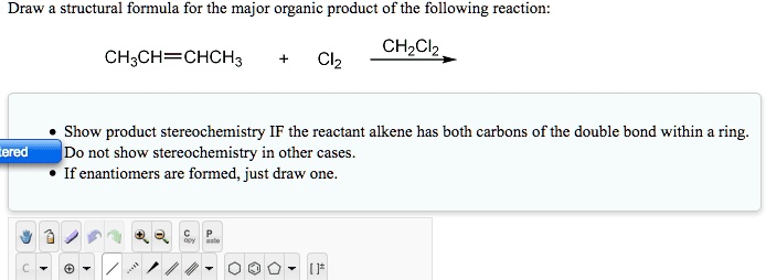 SOLVED: 'Draw a structural formula for the intermediate in the ...