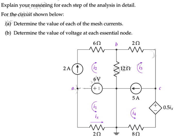 SOLVED: Explain your reasoning for each step of the analysis in detail ...