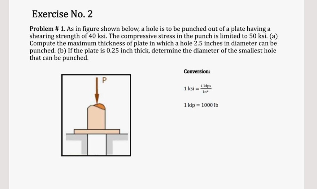 SOLVED: Strength Of Materials Exercise No.2 Problem # 1.As In Figure ...