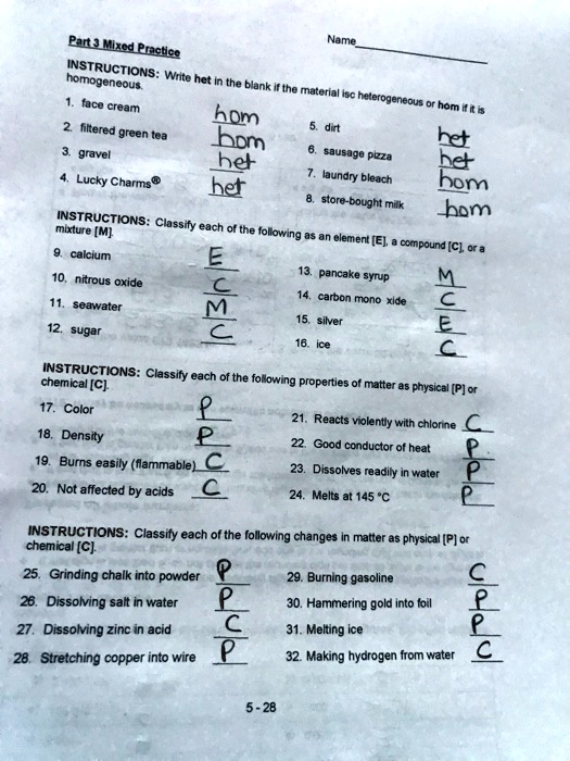 SOLVED Panth Mued E Pnctee INsTRucTiONS homogenoout Wrtte het In the