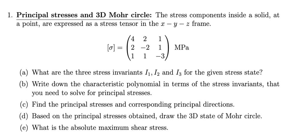 3D Stress Components