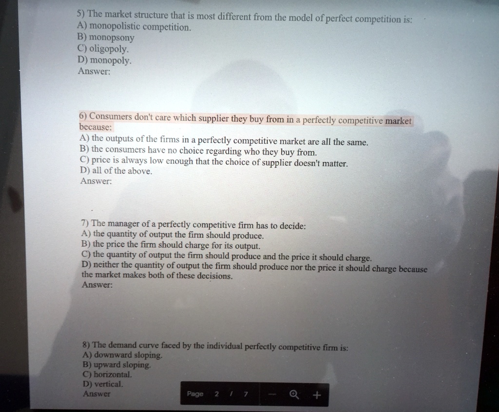 SOLVED: "These Questions Are From Lesson 7, Structure (perfect ...