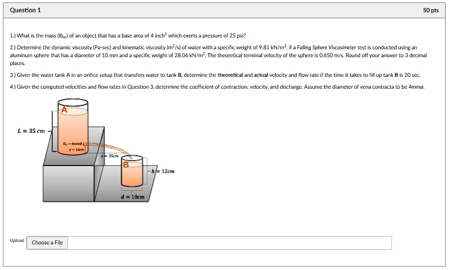 SOLVED 1) What is the mass (lb) of an object that has a volume of 1