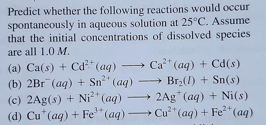 solved-predict-whether-the-following-reactions-would-occur