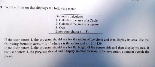 SOLVED: Write a C++ program. 9. Write a program that displays the ...