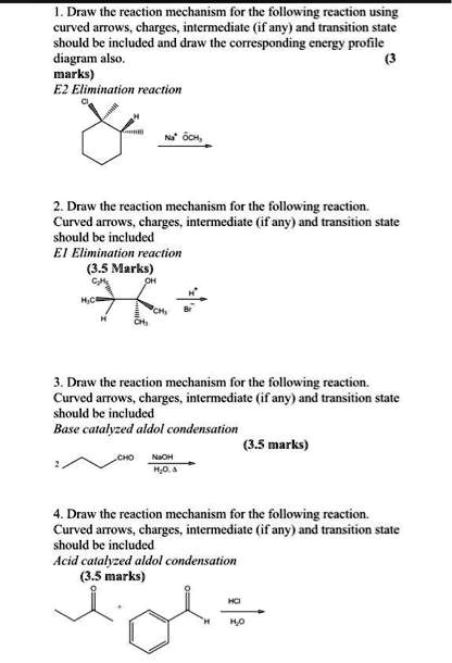 Draw The Reaction Mechanism For The Following Reactio - vrogue.co