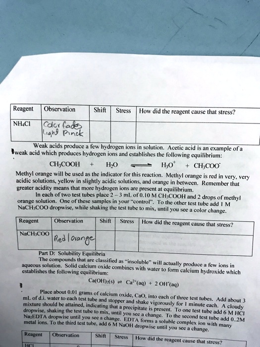 Solved Reagent Observation Shift Stress How Did The Reagent Cause That Stress Nhci Cdc Ao 8882