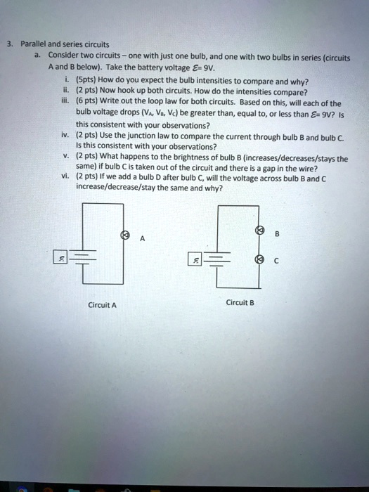 SOLVEDParallel and series circuits Consider two circuits one with